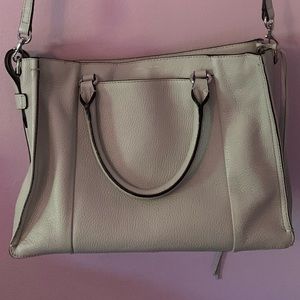 Rebecca Minkoff gray bag with strap